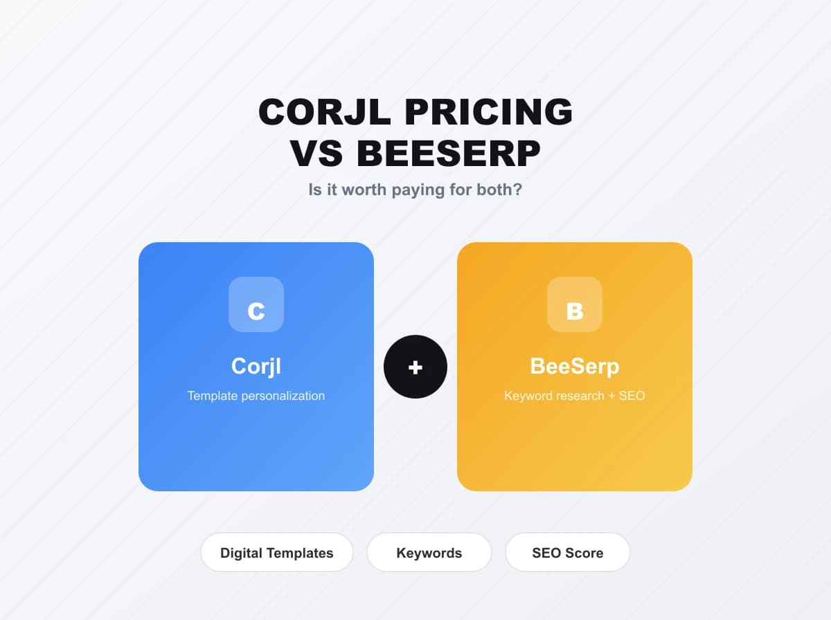Corjl Pricing vs BeeSerp: Is It Worth Paying for Both?